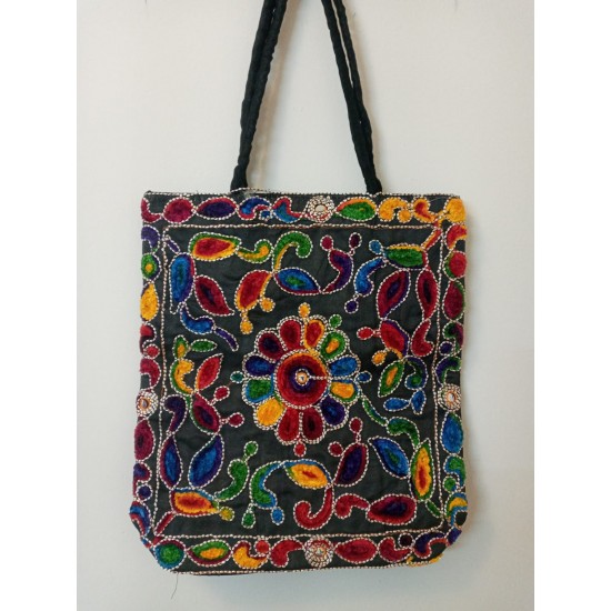 SBL2D-Hand embroidered fabric bag