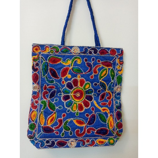 SBL2E-Hand embroidered fabric bag