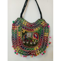 SBL3H-Elephant embroidered fabric bag