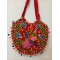 SBL11E-Dancing  pair hand embroidered fabric bag