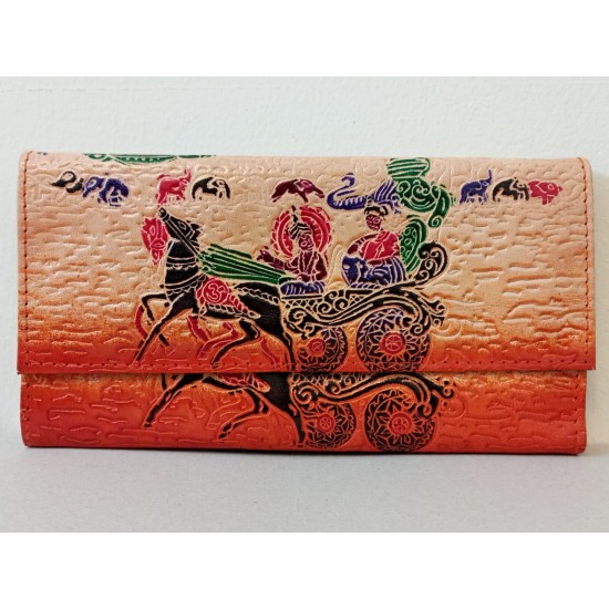 SBL13D-Figure Embossed Leather clutch bag- size 9 x 5 inch SBL13D-Figure Embossed Leather clutch bag- size 9 x 5 inch