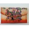 SBL14C-Figure Embossed Leather purse size 8 x 5 inch