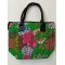 SBK 1B-Hand embroidered kantha fabric bag- size 16 x 12 inches