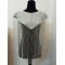 SPH 3-Boat neck poncho with classic pearl beads handwork with sparkling silver handmade tassels