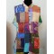 SDK 3D-Multicolored patched silk jacket from Bengal, India-size  M 8