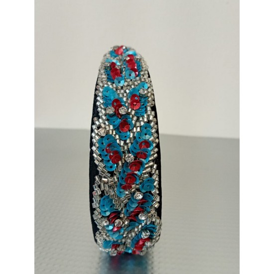 SHH 1- Beads & Sequined Hand Embroidered head bands-Free size 