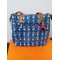 SBP 6- Kantha stitched big Leather hand bag 12 inch x 12 inch