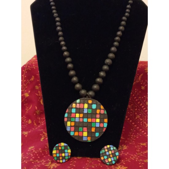 TDM 42-Terracotta Clay jewellery set-price on request