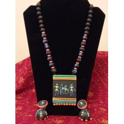TDM 45-Terracotta Clay jewellery set-price on request