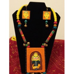 TDM 46-Terracotta Clay jewellery set-price on request