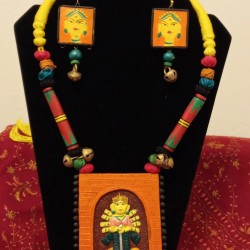 TDM 46-Terracotta Clay jewellery set-price on request