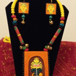 TDM 46-Terracotta Clay jewellery set-price on request