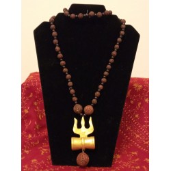 TDM 49-Terracotta clay long necklace-No earrings-price on request