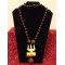 TDM 49-Terracotta clay long necklace-No earrings-price on request