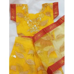 S 8B - Annaprason saree  set for baby girl - Price on request